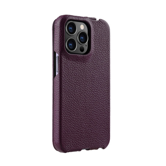 Melkco Leather Jacka iPhone 13 Pro hoesje Paars
