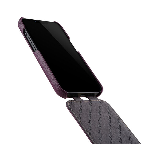 Melkco Leather Jacka iPhone 13 Pro hoesje Paars