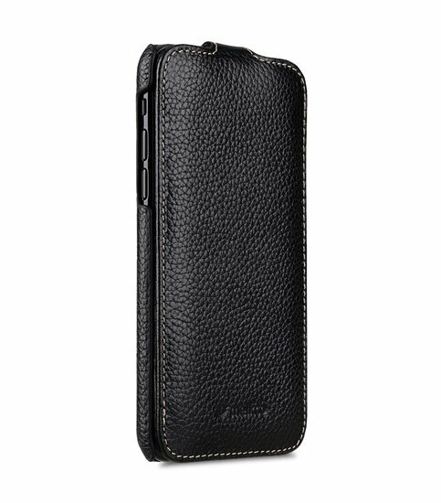 Melkco Leather Jacka iPhone XS Max hoesje Zwart