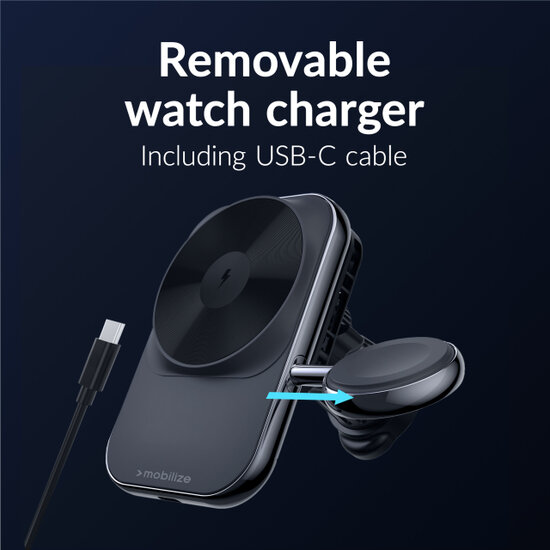 Mobilize MagSafe auto oplader voor iPhone en Apple Watch