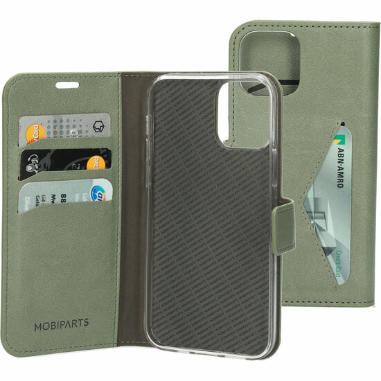 Mobiparts Classic&nbsp;Wallet iPhone 12 Pro Max hoesje Groen
