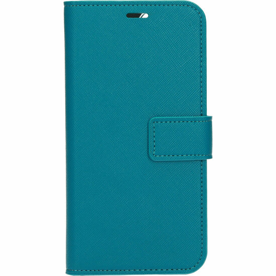 Mobiparts Saffiano Wallet iPhone 11 Pro hoesje Turquoise