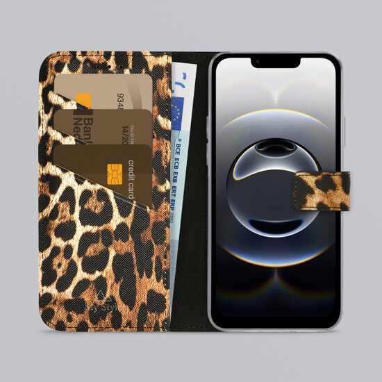 My Style Flex Wallet iPhone 17e / 16e hoesje leopard