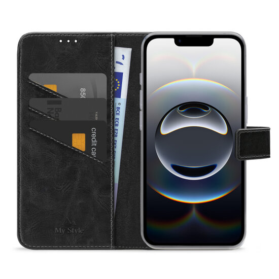 My Style Flex Wallet iPhone 17e / 16e hoesje zwart