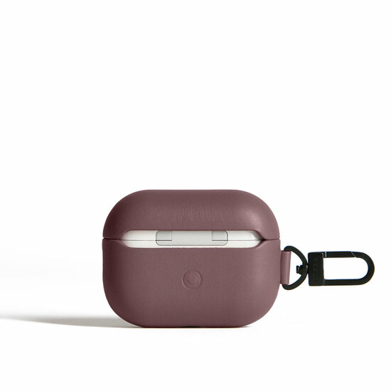 Mujjo Echelon leren AirPods Pro 3 hoesje rood