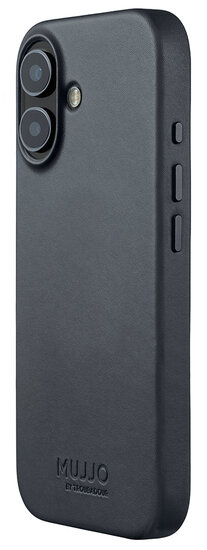 Mujjo Full Leather iPhone 17 hoesje basalt