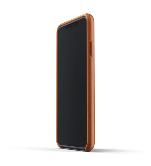 Mujjo Leather iPhone XS Max hoesje Tan