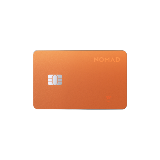 Nomad Tracking Card  Pro met Find My tracker oranje