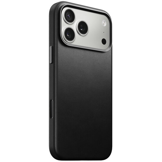 Nomad Traditional Leather iPhone 17 Pro Max hoesje zwart