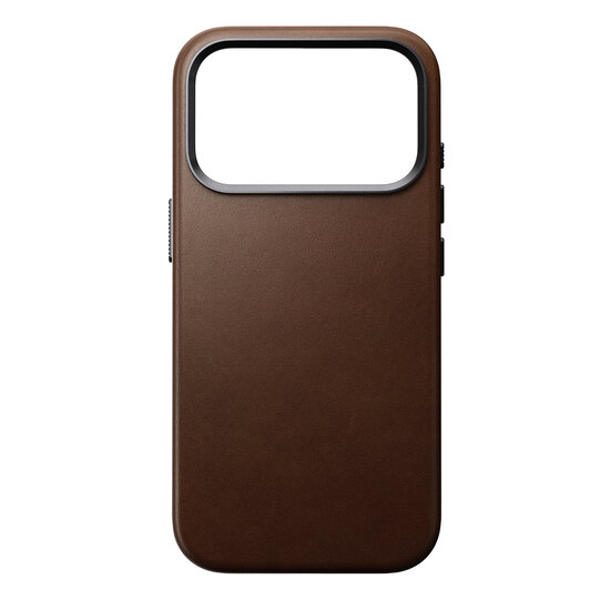 Nomad Traditional Leather iPhone 17 Pro Max hoesje zwart