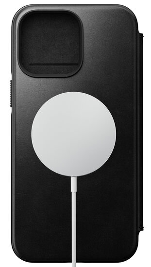 Nomad Horween MagSafe Folio iPhone 14&nbsp;Pro Max hoesje zwart