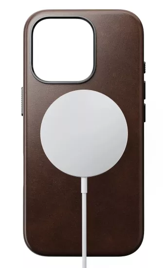 Nomad Traditional Horween MagSafe iPhone 16 Pro Max hoesje bruin