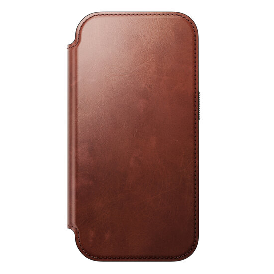 Nomad Modern Leather Folio Horween iPhone 17 Pro hoesje olde dublin
