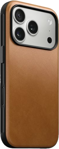 Nomad Modern Leather iPhone 17 Pro Max hoesje tan