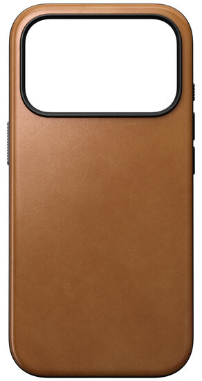 Nomad Modern Leather iPhone 17 Pro hoesje tan