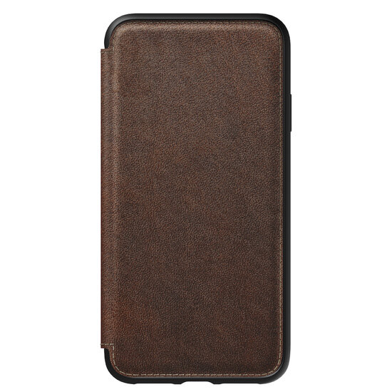 Nomad Leather Folio iPhone XS Max hoesje Bruin