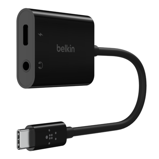 Belkin RockStar USB-C naar 3,5 mm audio en oplaad adapter