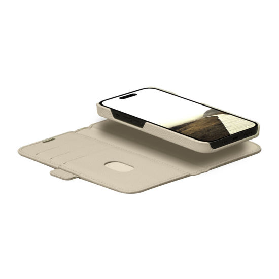 dbramante1928 New York iPhone 15 Pro Max 2 in 1 wallet hoesje sand