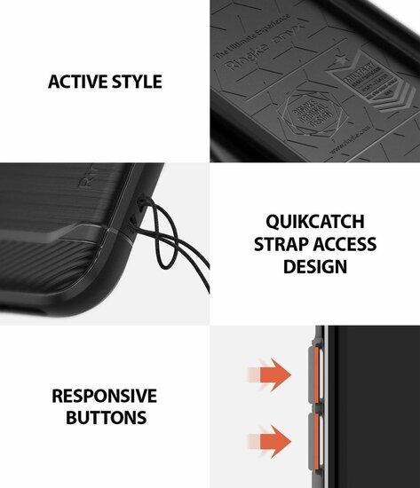 Ringke Onyx iPhone Xs Max hoesje Zwart