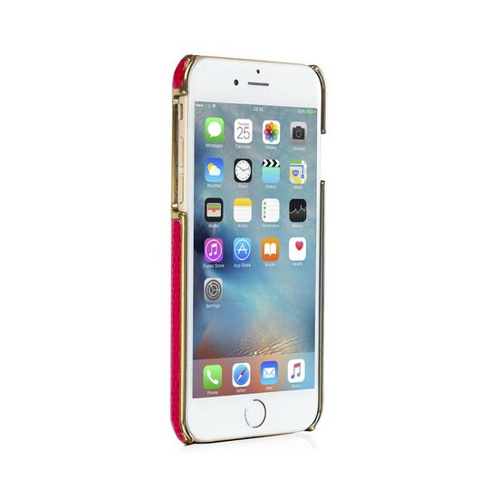 Pipetto Leather Snap iPhone 7 hoesje Red