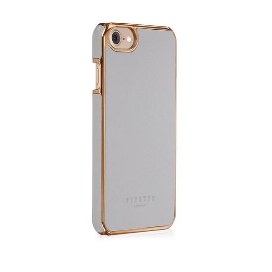 Pipetto Leather Snap iPhone 7 hoesje Grey
