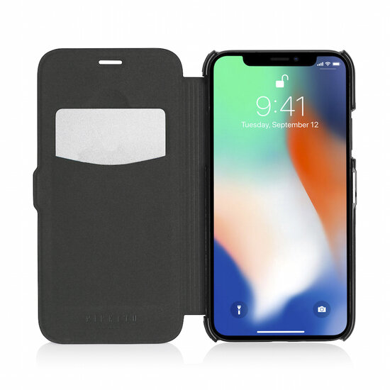 Pipetto Slim Wallet iPhone X hoesje Zwart