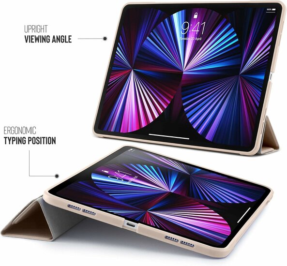 Pipetto Origami TPU iPad Pro 2022 / 2021 11 inch hoesje Roze