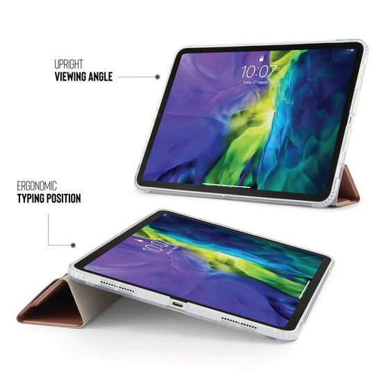 Pipetto Origami TPU iPad Pro 11 inch 2020 hoesje Rose