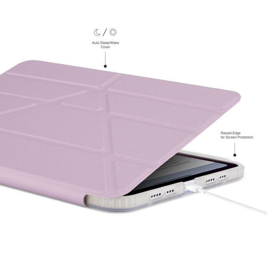 Pipetto Origami TPU iPad mini 7 2024 / iPad mini 6 2021 hoesje paars