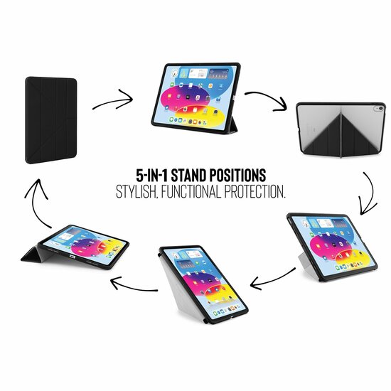 Pipetto Origami iPad 2025 11 inch / 2022 10,9 inch hoesje teal