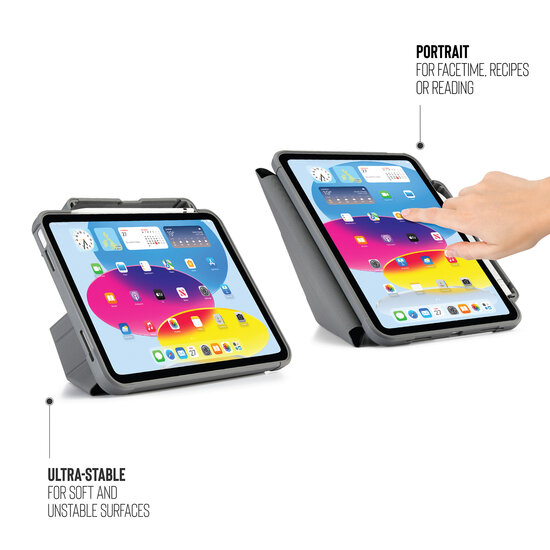 Pipetto Shield Pencil Origami iPad 2022 10,9 inch&nbsp;hoesje zwart