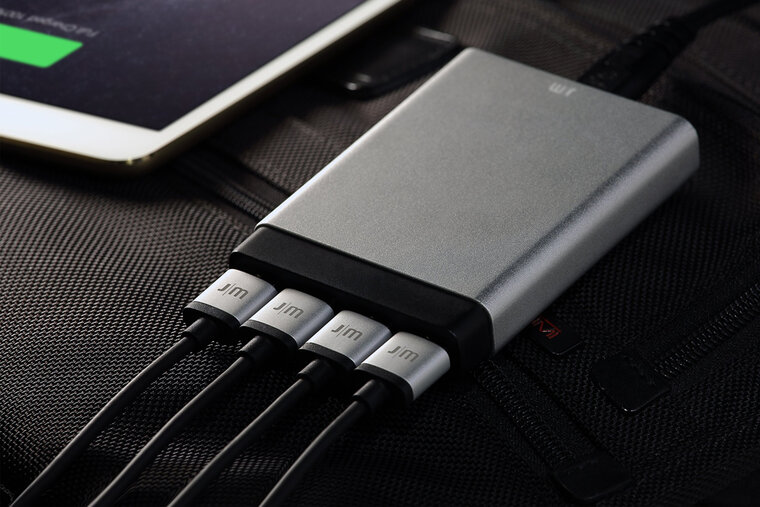 Just Mobile AluCharge USB oplader Zilver