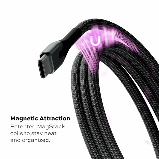 Statik MagStack USB-A naar MFI Lightning kabel 200 cm