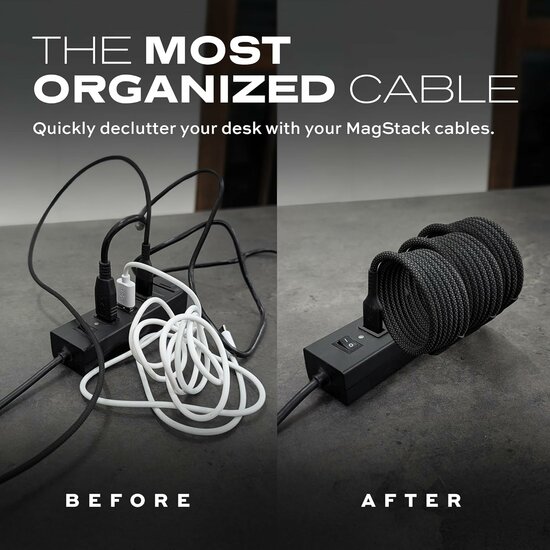 Statik MagStack USB-A naar MFI Lightning kabel 200 cm