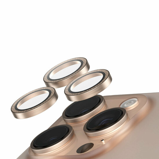 PanzerGlass SAFE iPhone 16 Pro / 16 Pro Max glazen camerabeschermer goud