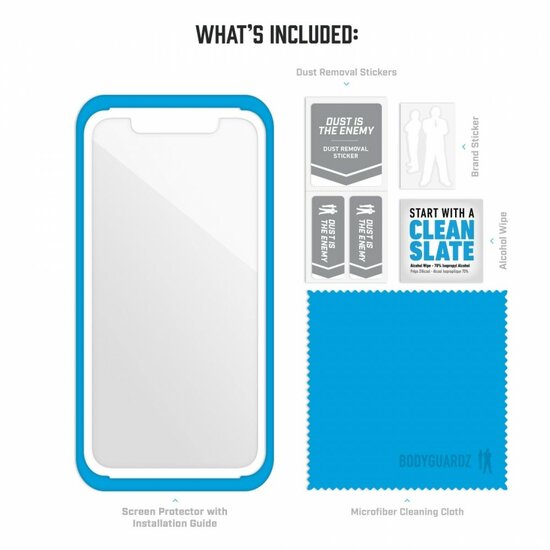 BodyGuardz Pure 2 Glass iPhone XR screenprotector