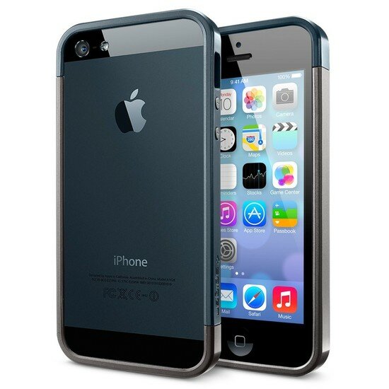 Spigen SGP Linear EX Metal iPhone 5-Schutzh&uuml;lle in Gunmetal