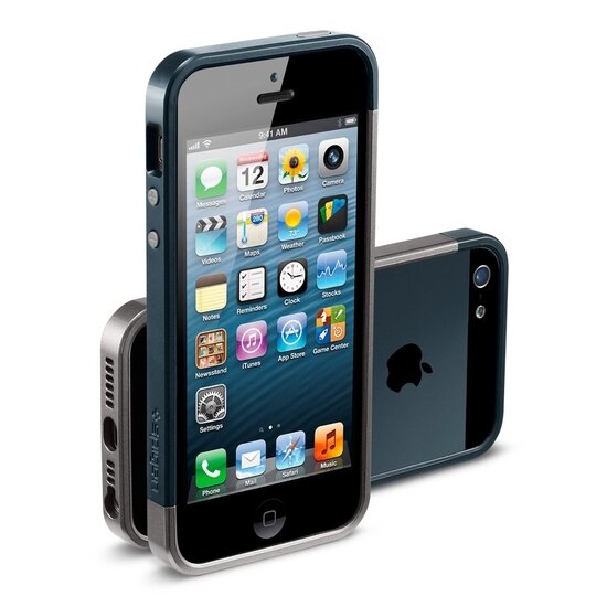 Spigen SGP Linear EX Metal iPhone 5-Schutzh&uuml;lle in Gunmetal