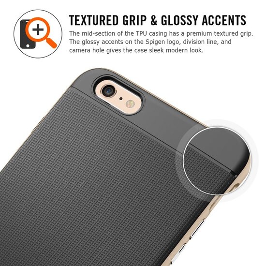Spigen SGP Neo Hybrid case iPhone 6 Plus Slate