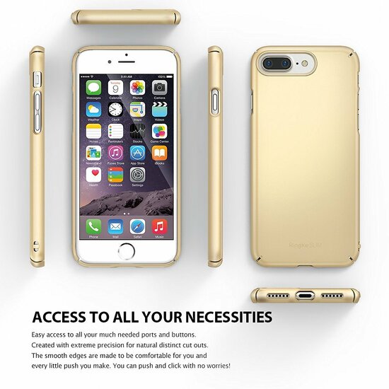 Ringke Slim iPhone 7 Plus hoes Gloss Black