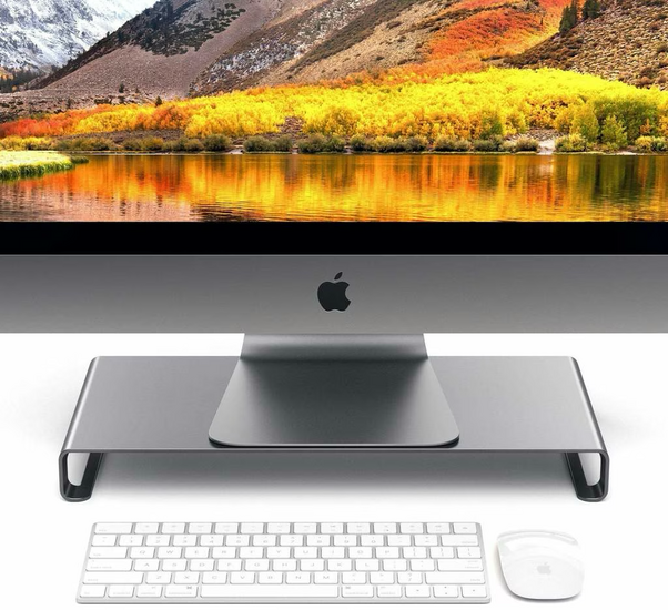 Satechi Aluminium monitor stand grijs