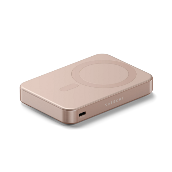 Satechi On-the-Go MagSafe powerbank 10000 mAh met stand rose