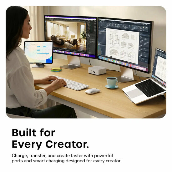 Satechi CubeDock Thunderbolt 5 hub met SSD Enclosure