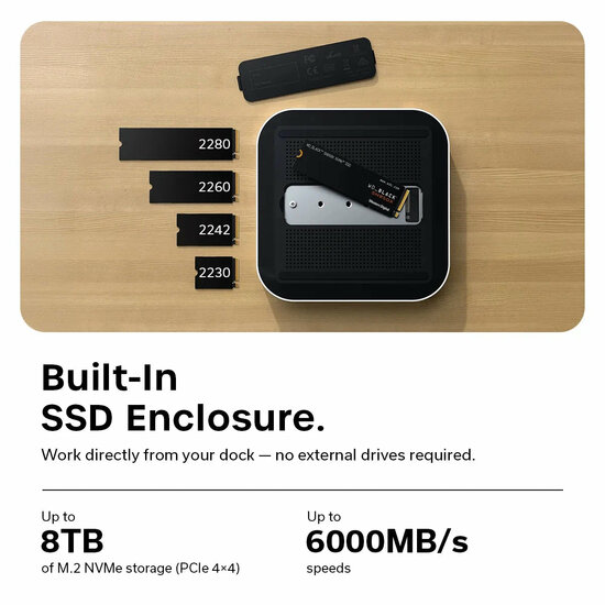 Satechi CubeDock Thunderbolt 5 hub met SSD Enclosure