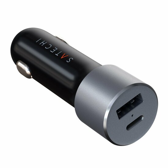 Satechi aluminium 72 watt USB-C / USB-A auto oplader