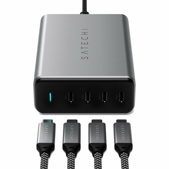 Satechi 165 watt USB-C 4 poort GAN oplader
