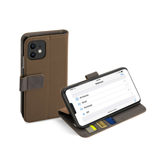 SBS Mobile Book Wallet iPhone 12 mini hoesje Bruin
