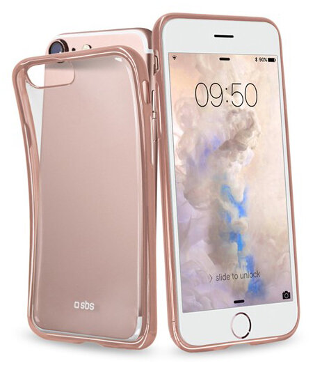 SBS Mobile Slim Edge iPhone 7 hoesje Rose Gold