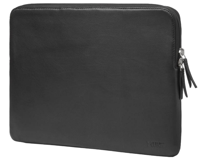 TRUNK Leather MacBook Pro 14 inch sleeve zwart