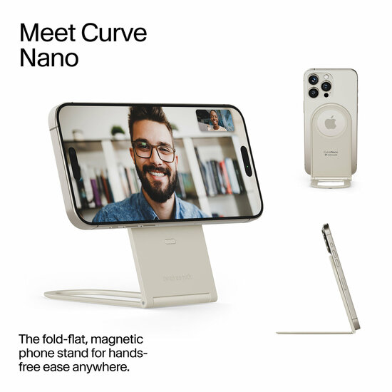 Twelve South Curve Nano MagSafe iPhone stand slate